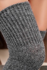 Charcoal Merino Wool Stockings M-SOCKS 2040134 photo №3