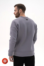 Warmes Herren-Sweatshirt Flatlock 3 Grau Teamv 8034134 Foto №3