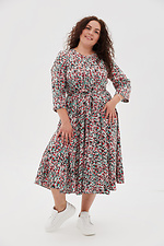 Belted dress with short sleeves and full skirt Garne 3041135 photo №5