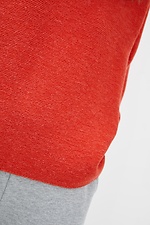 Dzianinowy sweter z domieszką wełny z przyciętymi rękawami  4038135 zdjęcie №4