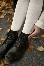 Білі в'язані панчохи в рубчик M-SOCKS 2040136 фото №8