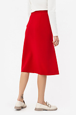 Red EME skirt with slits Garne 3042137 photo №5