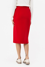Red EME skirt with slits Garne 3042137 photo №6