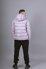 Демисезонная стеганная куртка для мужчин в сером цвете VDLK 8031137 фото №4