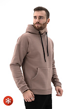 Men's Warm Plus Size Hoodie Basic Big 3 Mocha Teamv 8034137 photo №4