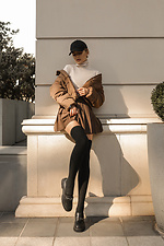 Черные чулки из итальянской шерсти мериноса M-SOCKS 2040138 фото №14