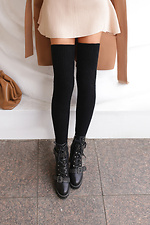 Черные чулки из итальянской шерсти мериноса M-SOCKS 2040138 фото №18