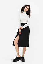 Black EME skirt with slits Garne 3042138 photo №3