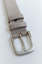 Women's beige leather belt. Garne 3300138 photo №2