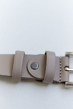 Women's beige leather belt. Garne 3300138 photo №3