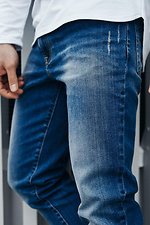 Jasnoniebieskie dżinsy ze stretchem ze sprężyną z klapami TUR WEAR 4009138 zdjęcie №8