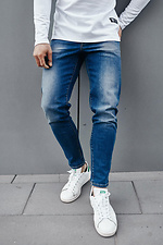 Голубые джинсы с отворотами стрейчевые весенние TUR WEAR 4009138 фото №10