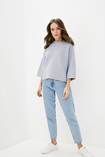 Wool-blend knitted jumper with cropped sleeves  4038138 photo №2