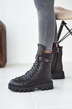High winter ankle boots on a massive platform  8019138 photo №2