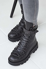 High winter ankle boots on a massive platform  8019138 photo №15