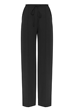 Широкі штани MORISS у спортивному стилі зі стрілками чорного кольору Garne 3042139 фото №7