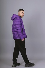 Демисезонная стеганная куртка для мужчин в фиолетовом цвете VDLK 8031139 фото №5