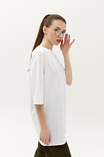 Cotton oversized LUCAS T-shirt with long cut and sleeves to the elbow Garne 3040140 photo №2