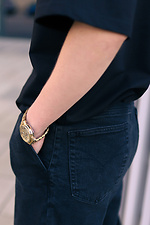 Черные коттоновые джинсы бананы зауженные к низу TUR WEAR 4009140 фото №3