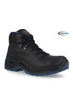 Black men's thermal shoes on a membrane made of genuine leather Scooter 4203140 photo №1