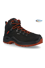 Black men's thermal shoes with a membrane in a sporty style Scooter 4203141 photo №1