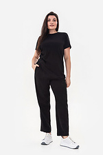 BUBLE-H1 schwarze Hose Garne 3044142 Foto №4