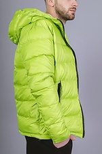 Demi-season quilted jacket for men in light green color Reload 8031143 photo №7