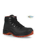 Black men's thermal shoes on a membrane made of genuine leather Scooter 4203144 photo №1