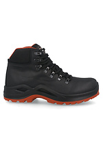 Black men's thermal shoes on a membrane made of genuine leather Scooter 4203144 photo №2