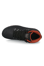 Black men's thermal shoes on a membrane made of genuine leather Scooter 4203144 photo №5