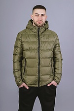 Демисезонная стеганная куртка для мужчин в зеленом цвете VDLK 8031144 фото №1
