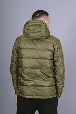 Demi-season quilted jacket for men in green Reload 8031144 photo №5