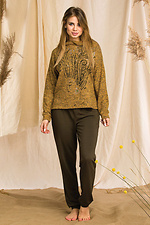 Жіноча піжама домашній костюм брючний з футболкою з довгими рукавами Key 2026145 фото №1