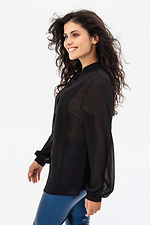 Шифонова блуза VICKY чорного кольору Garne 3041145 фото №2