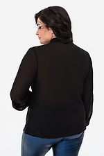 Шифонова блуза VICKY чорного кольору Garne 3041145 фото №11