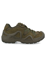 Military tactical sneakers in khaki with laces Scooter 4203145 photo №2