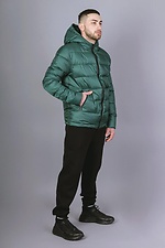 Męska pikowana kurtka jesienno-wiosenna w kolorze zielonym VDLK 8031145 zdjęcie №6