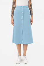 RUTH skirt with front closure, A-line, blue Garne 3042146 photo №1