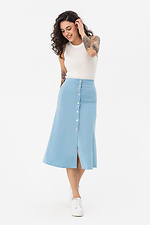 RUTH skirt with front closure, A-line, blue Garne 3042146 photo №4