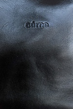 Black genuine leather bag Garne 3300146 photo №4
