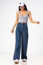 Blue High Rise Flare Jeans  4009146 photo №3