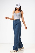 Blue High Rise Flare Jeans  4009146 photo №4