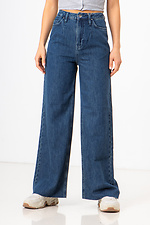 Blue High Rise Flare Jeans  4009146 photo №5
