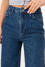 Blaue Flare-Jeans mit hohem Bund  4009146 Foto №8