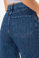 Blaue Flare-Jeans mit hohem Bund  4009146 Foto №10