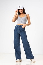 Blue High Rise Flare Jeans  4009146 photo №12