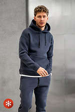 Warmer Herren-Kapuzenpullover Base 3 Ash Blue Teamv 8034146 Foto №2