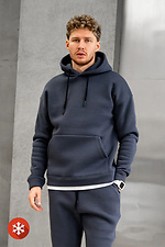 Warmer Herren-Kapuzenpullover Base 3 Ash Blue Teamv 8034146 Foto №3