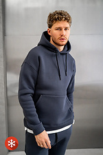 Warmer Herren-Kapuzenpullover Base 3 Ash Blue Teamv 8034146 Foto №5