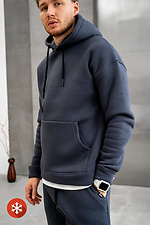 Warmer Herren-Kapuzenpullover Base 3 Ash Blue Teamv 8034146 Foto №6